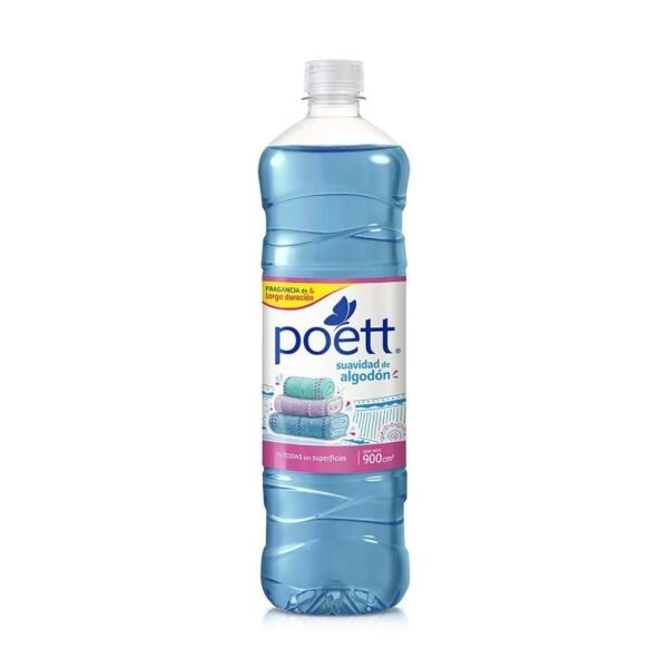 Limpiador Desinfectante Poett Suavidad de Algodon 900ml. - Imagen 2