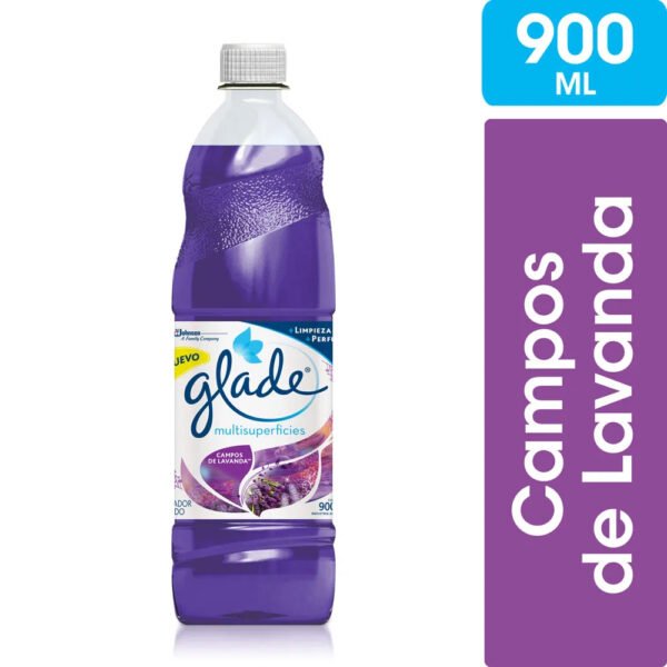Limpiador Líquido Glade Multisuperficies Campos de Lavanda 900ml.