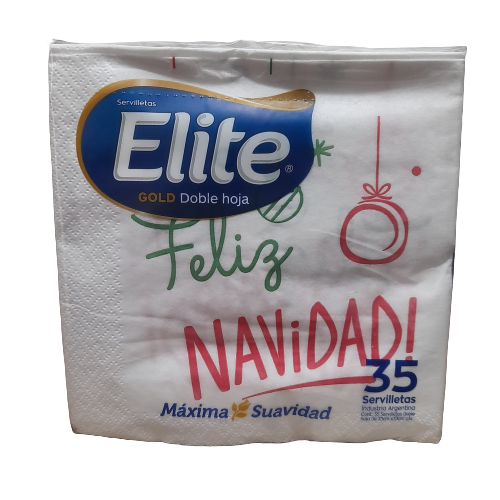 Servilletas Elite Navideña Doble Hoja 35u.