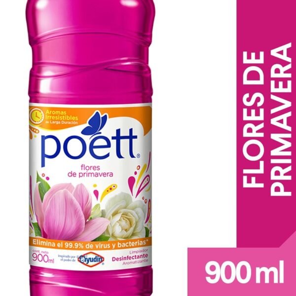 Limpiador Desinfectante Poett Flores de Primavera 900Ml