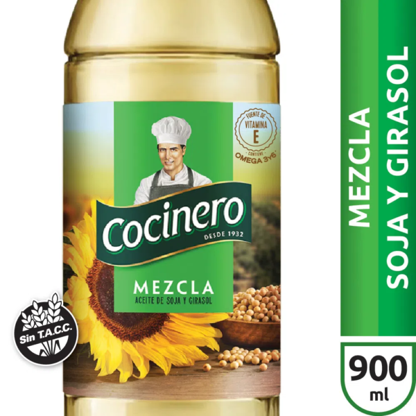 Aceite Mezcla Cocinero 900Ml
