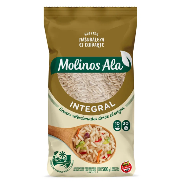 Arroz Integral Molinos Ala Largo Fino 500gr