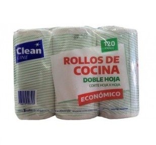 Rollo de Cocina YOU 3 Rollos x 40 Paños