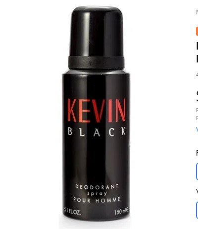 Desodorante Kevin Black 150Ml