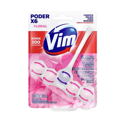 Canasta Inodoro Vim Floral 55gr