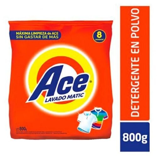 Jabón en Polvo Ace 800gr Matic